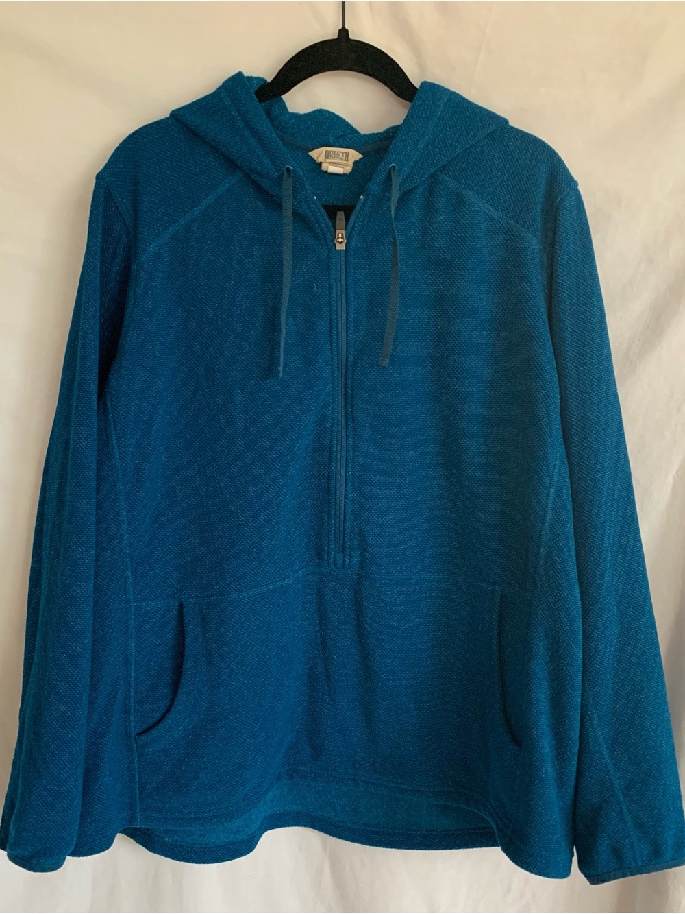 Duluth Trading Co. Women’s Bright Blue Half-Zip Hoodie